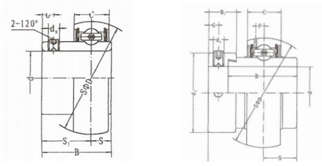 CSA206-18 Insert Bearing drawing