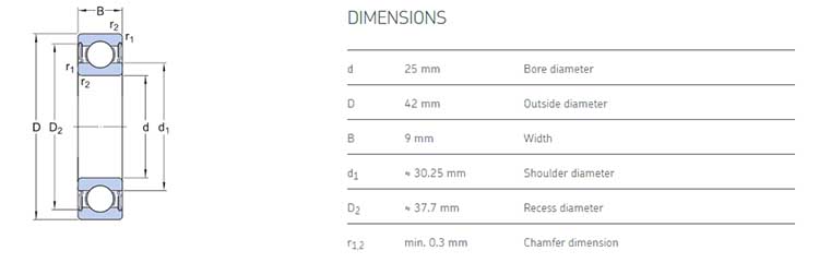 6905 2rs bearing