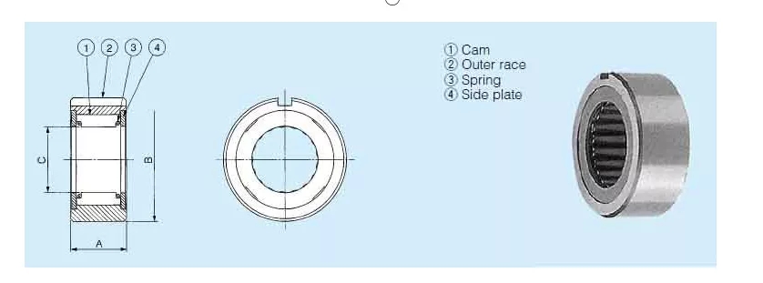 B204 One Way Clutches Bearing