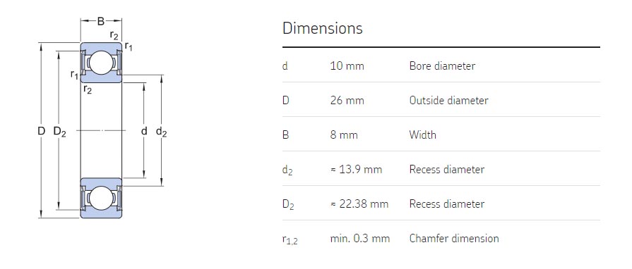 6000 2rs bearing