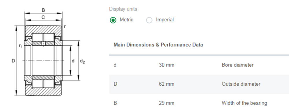 nutr 30 a Bearing