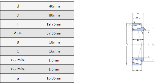 30208JR bearing