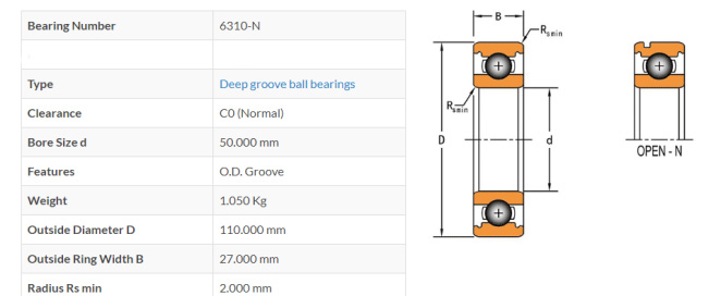 6310 n bearing