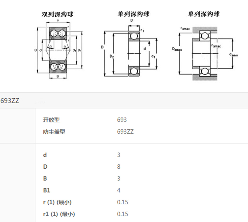 693zz bearing