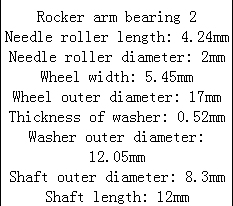 Roller rocker bearing datasheet