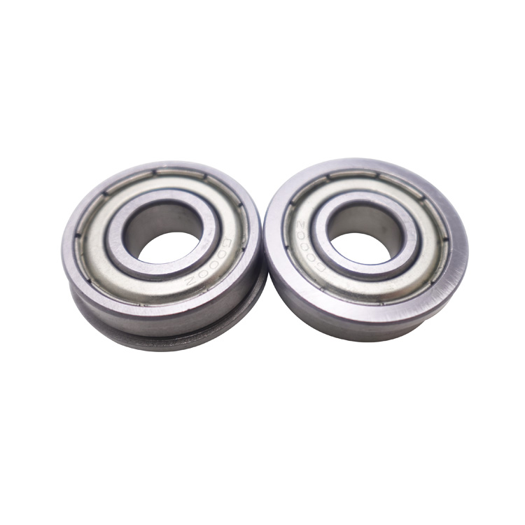 F6000ZZ Flange Bearing 10x26x8mm Deep Groove Ball Bearing Chrome Steel