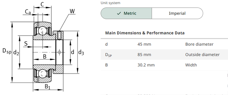 GRAE45 XL-NPP-B BEARING