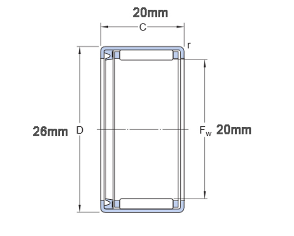 HK2020 P5 bearing